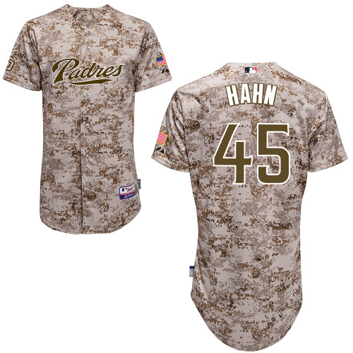 Jesse Hahn #45 Youth Baseball Jersey-San Diego Padres Authentic Camo MLB Jersey